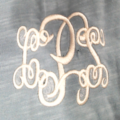 BLOOPER CLOTHING: Monogrammed Henley