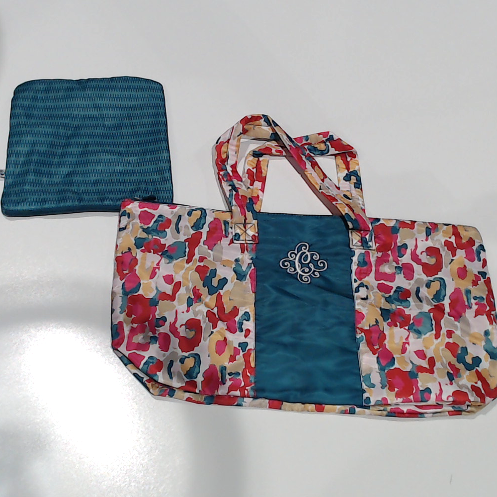 BLOOPER BAG: Monogrammed Packable Weekend Duffel Bag
