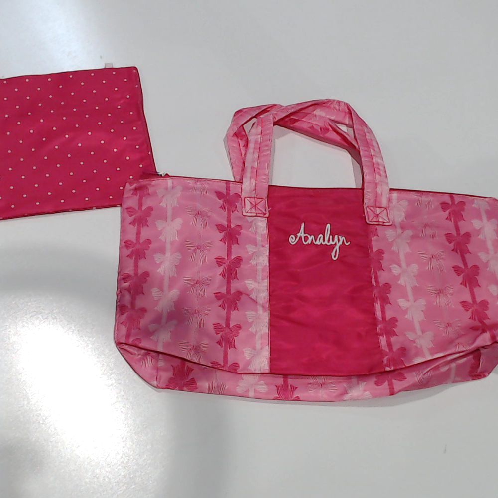 BLOOPER BAG: Monogrammed Packable Weekend Duffel Bag