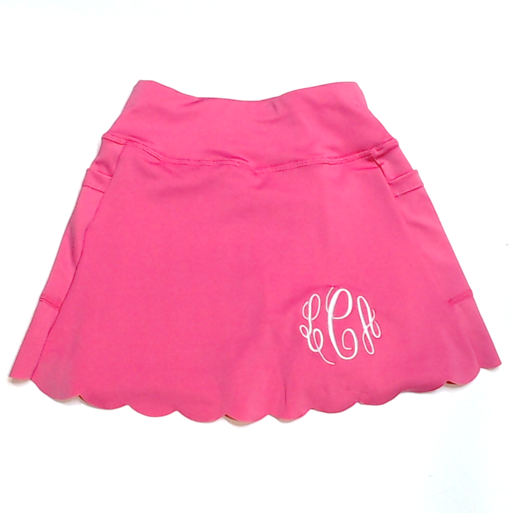 BLOOPER KIDS: Monogrammed Girls Skort