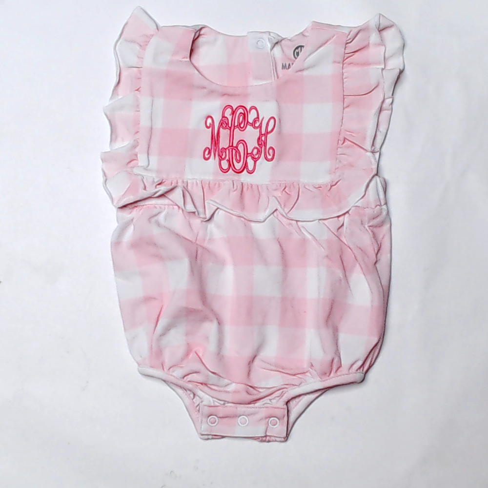 BLOOPER KIDS: Monogrammed Baby Soft Jersey Bubble