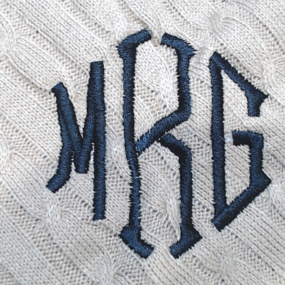 BLOOPER CLOTHING: Monogrammed Poncho