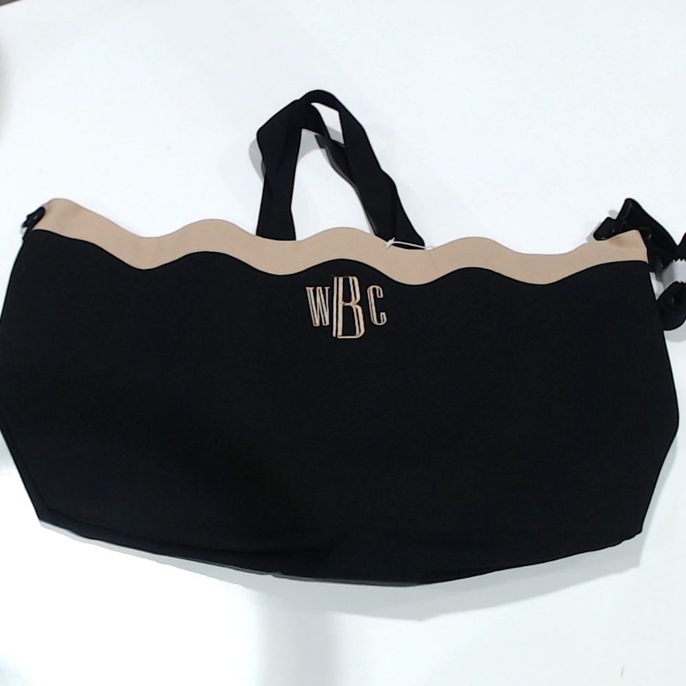 BLOOPER BAG: Monogrammed Wavy Top Weekender