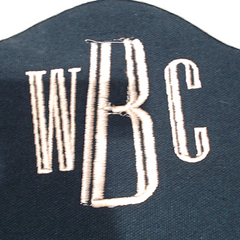 BLOOPER BAG: Monogrammed Wavy Top Weekender