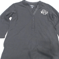 BLOOPER CLOTHING: Monogrammed Henley