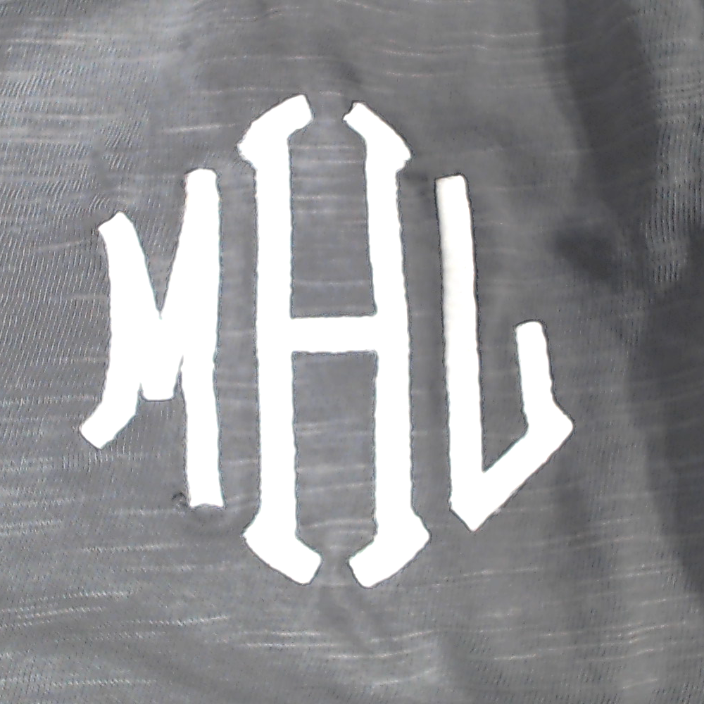 BLOOPER CLOTHING: Monogrammed Henley