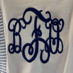 BLOOPER SWIM: Monogrammed Seersucker Cover Up