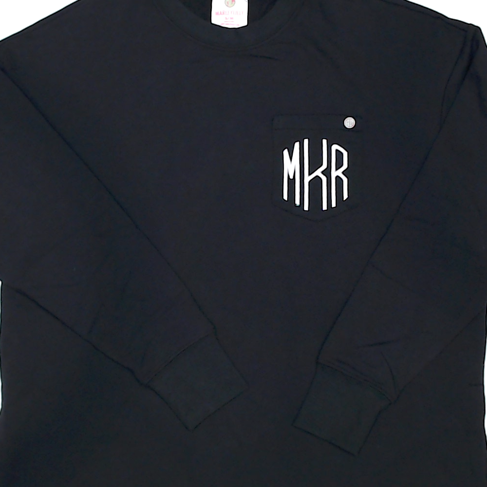 BLOOPER CLOTHING: Monogrammed Crewneck Sweatshirt