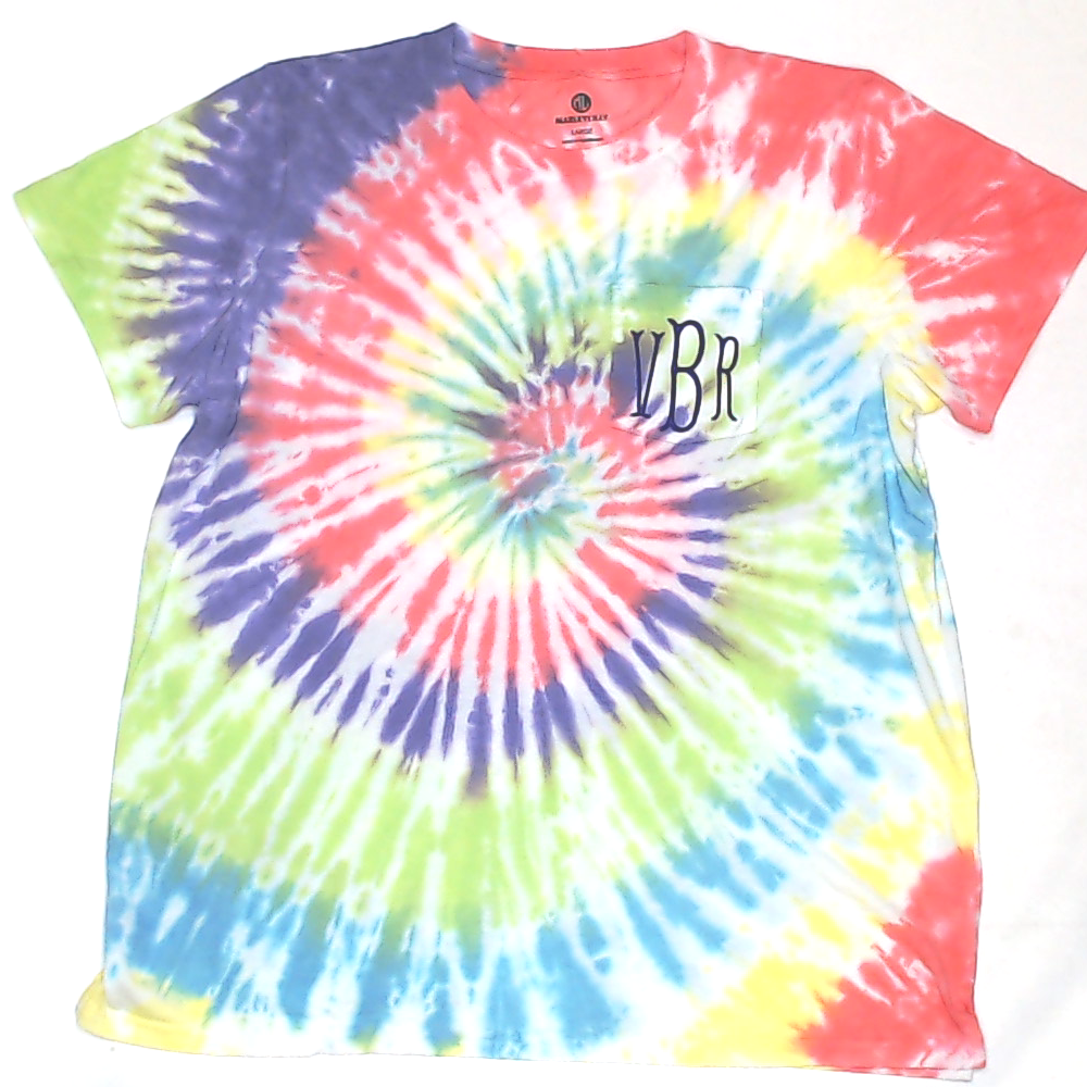 BLOOPER CLOTHING: Monogrammed Tie Dye T-Shirt