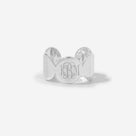 Monogrammed Cuff Ring | Silver