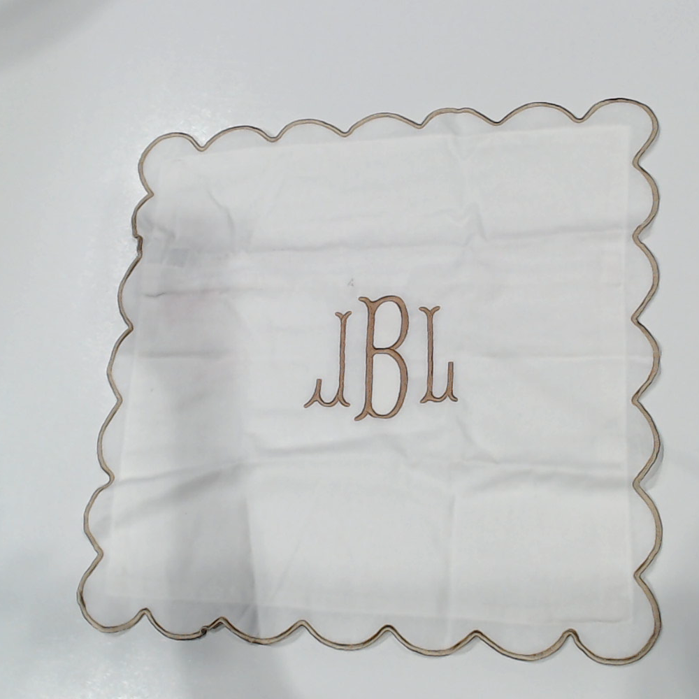BLOOPER ACCESSORY: Monogrammed Scalloped Pillow Sham