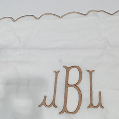 BLOOPER ACCESSORY: Monogrammed Scalloped Pillow Sham