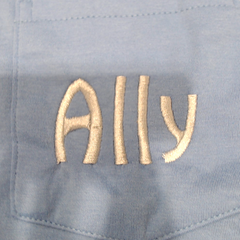 BLOOPER CLOTHING: Monogrammed Long Sleeve Shirt