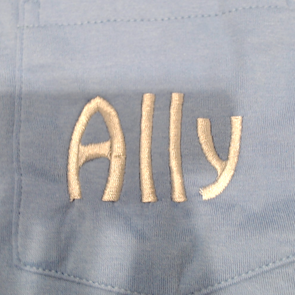 BLOOPER CLOTHING: Monogrammed Long Sleeve Shirt
