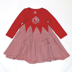 BLOOPER KIDS: Monogrammed Kids Twirl Dress
