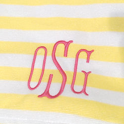 BLOOPER SWIM: Monogrammed Beach Towel