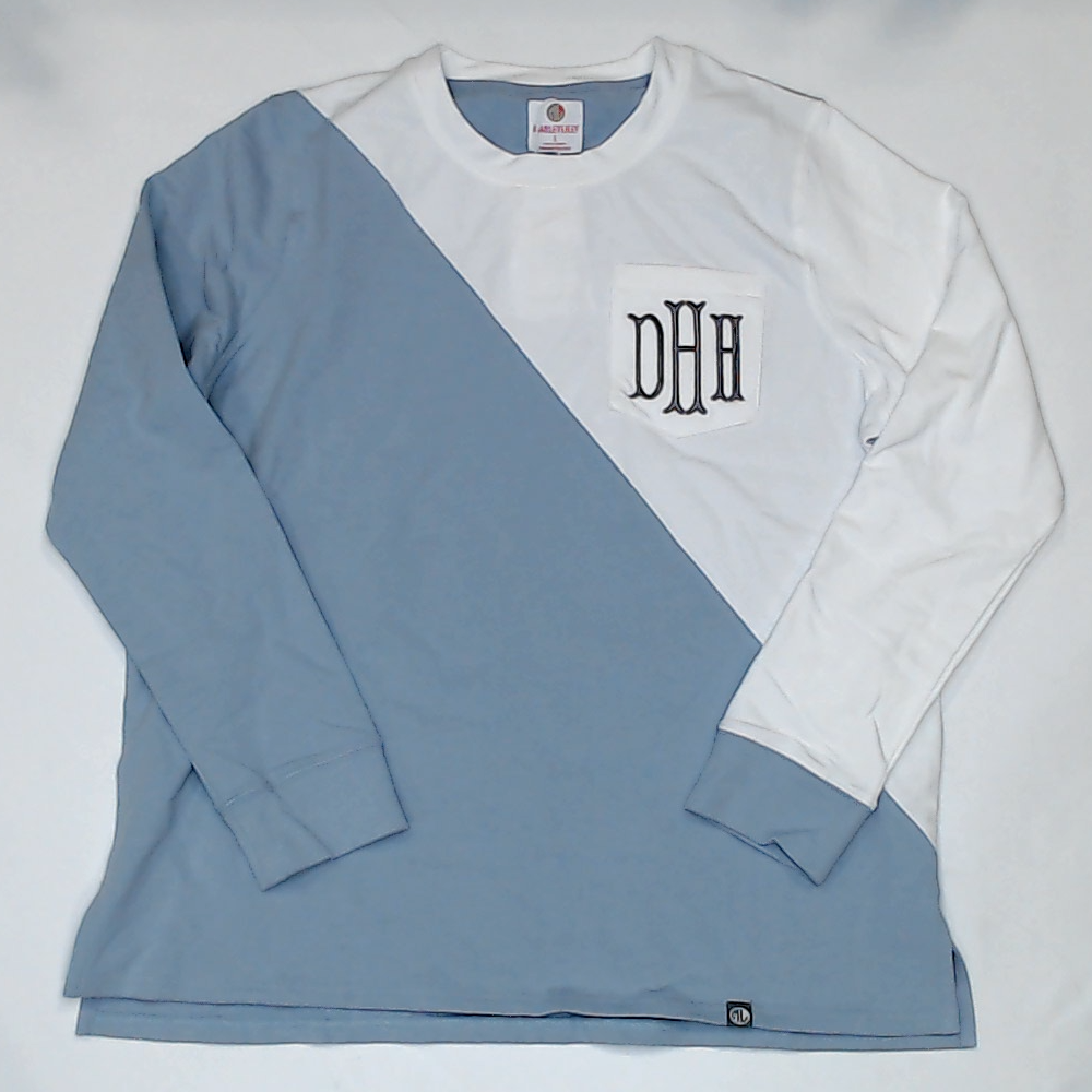 BLOOPER CLOTHING: Monogrammed Colorblock Sweatshirt