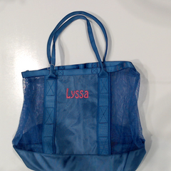 BLOOPER BAG: Monogrammed Structured Mesh Tote