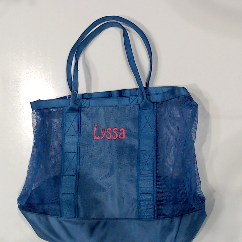 BLOOPER BAG: Monogrammed Structured Mesh Tote