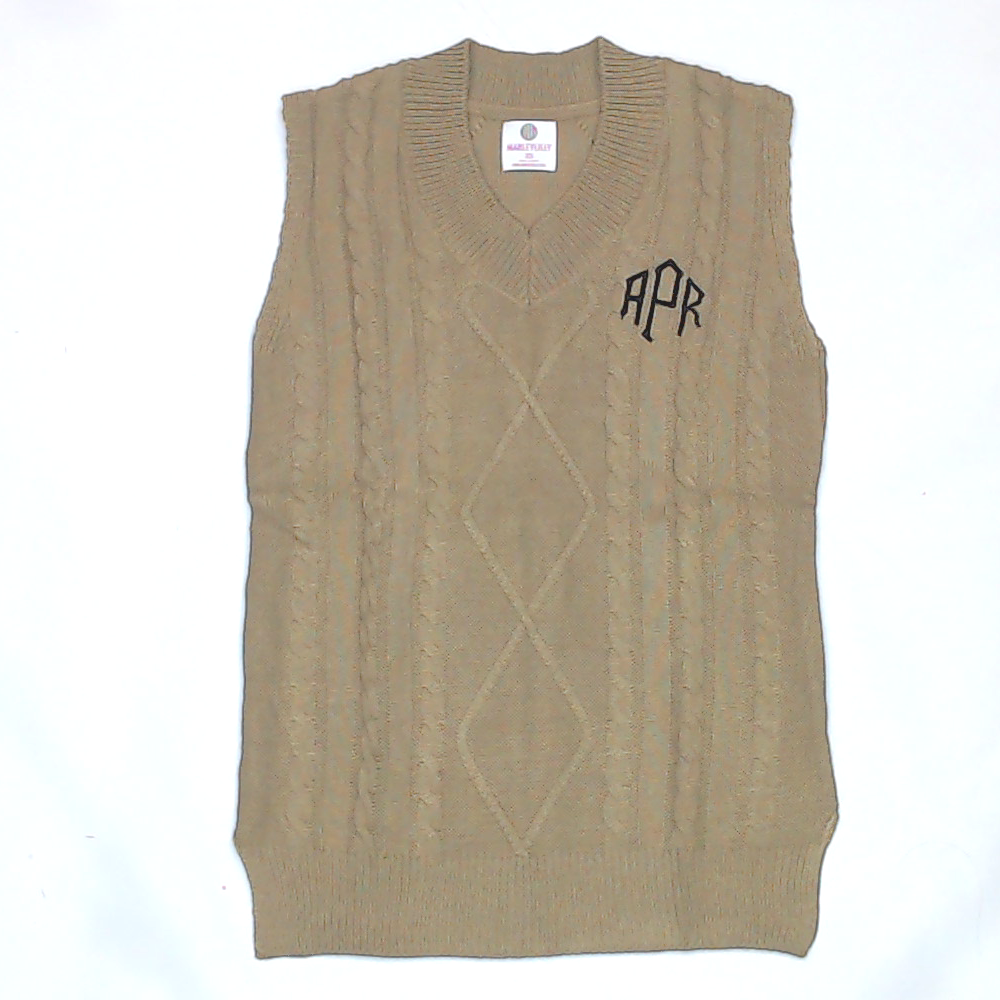 BLOOPER CLOTHING: Monogrammed Sweater Vest