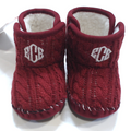 BLOOPER KIDS: Monogrammed Baby Booties