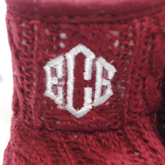 BLOOPER KIDS: Monogrammed Baby Booties