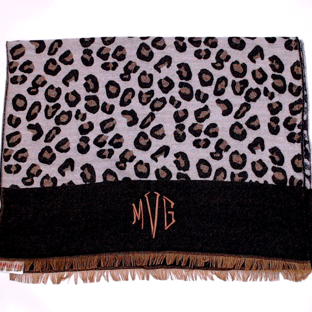 BLOOPER ACCESSORY: Monogrammed Scarf