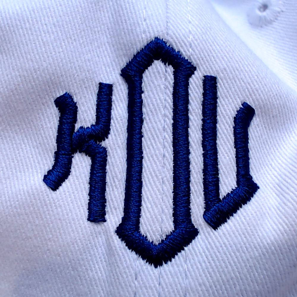BLOOPER ACCESSORY: Monogrammed Baseball Hat
