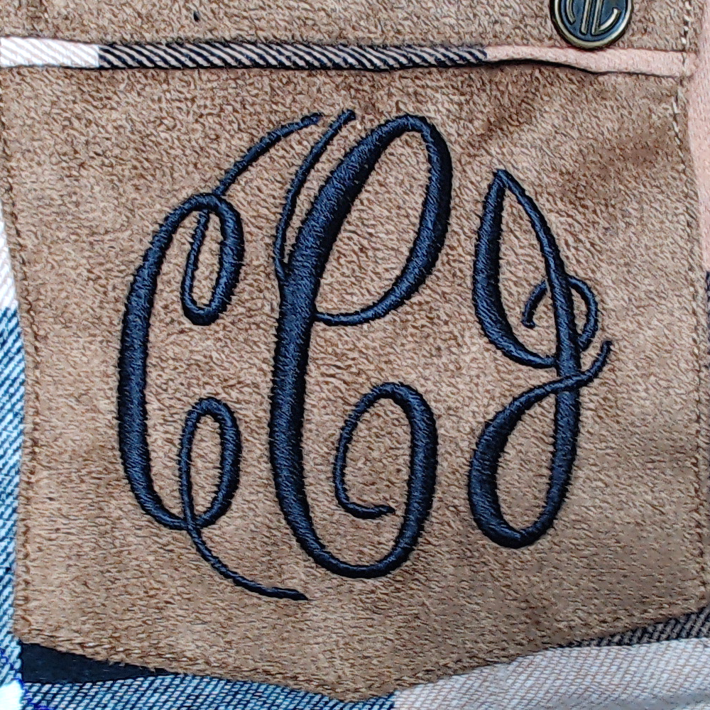 BLOOPER CLOTHING: Monogrammed Plaid Layering Tunic