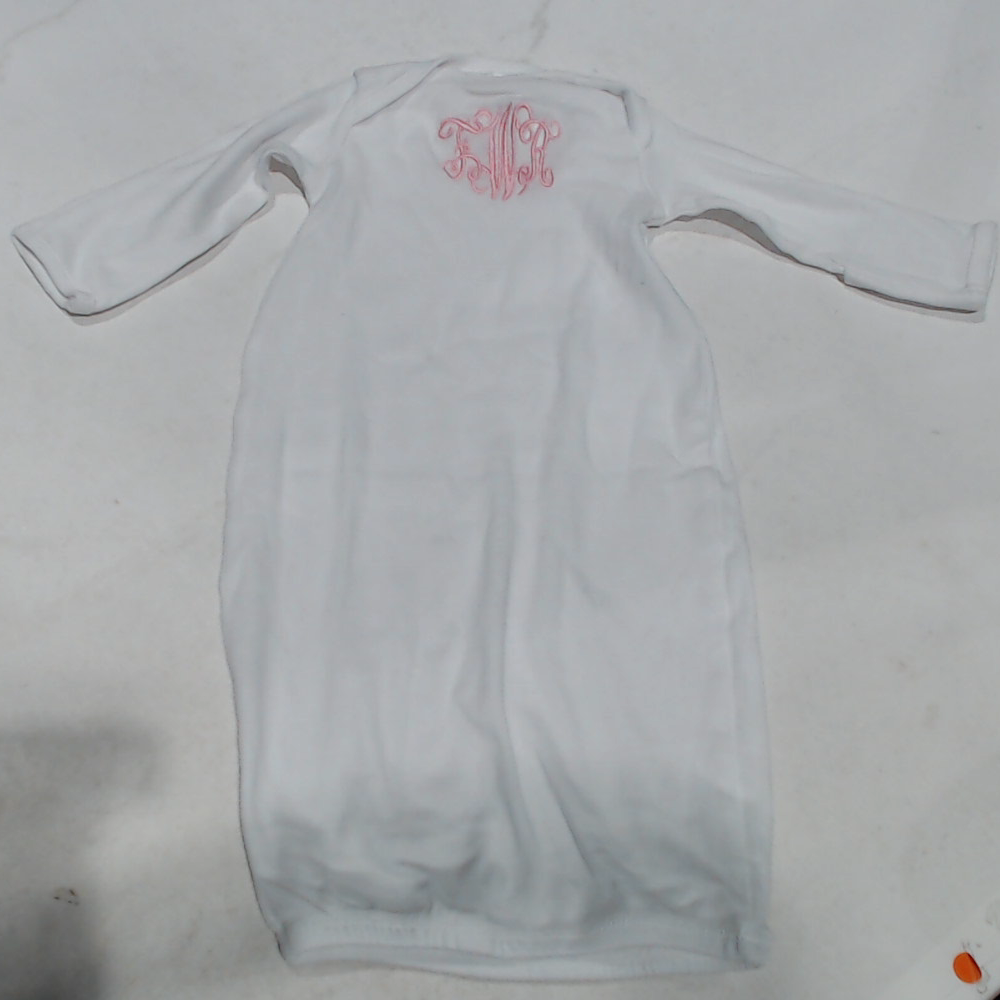 BLOOPER KIDS: Monogrammed Baby Layette Gown