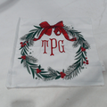 BLOOPER ACCESSORY: Monogrammed Christmas Pillow Sham