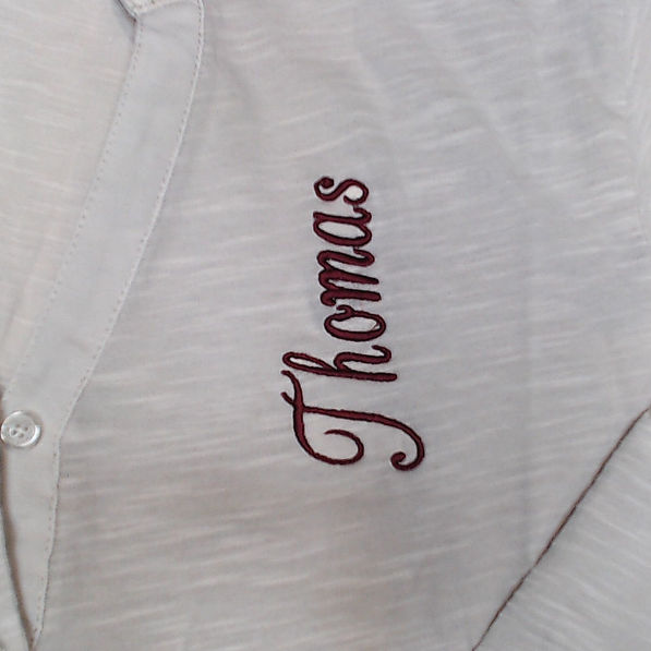 BLOOPER CLOTHING: Monogrammed Henley