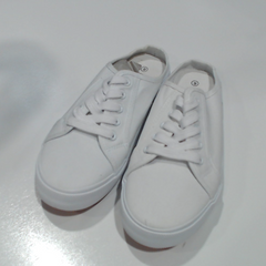 BLOOPER SHOES: BLANK White Sneakers