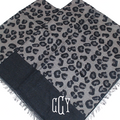 BLOOPER CLOTHING: Monogrammed Leopard Poncho