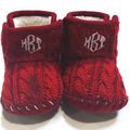 BLOOPER KIDS: Monogrammed Baby Booties