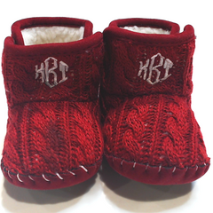 BLOOPER KIDS: Monogrammed Baby Booties