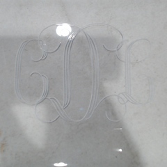 BLOOPER ACCESSORY: Monogrammed Small Acrylic Tray