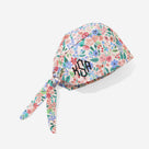 Monogrammed Scrub Cap | Coral Floral