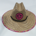 BLOOPER ACCESSORY: Monogrammed Straw Hat