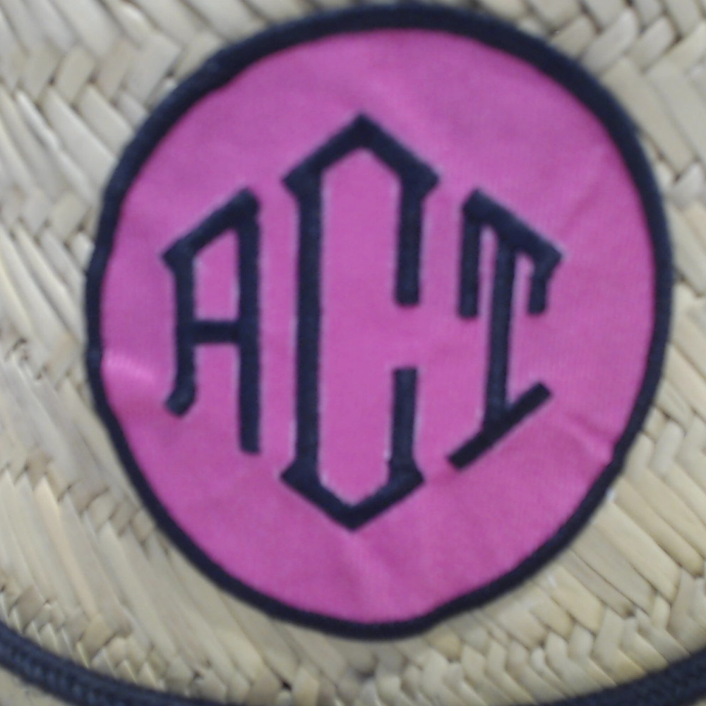 BLOOPER ACCESSORY: Monogrammed Straw Hat