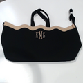 BLOOPER BAG: Monogrammed Wavy Top Weekender