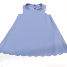 BLOOPER KIDS:Blank Girls Scallop Dress