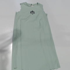 BLOOPER KIDS: Monogrammed Girls Scallop Dress