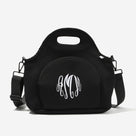 Monogrammed Lunch Bag | Solid Black
