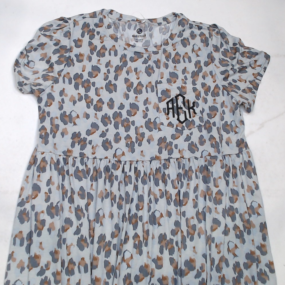 BLOOPER CLOTHING: Monogrammed T-Shirt Dress