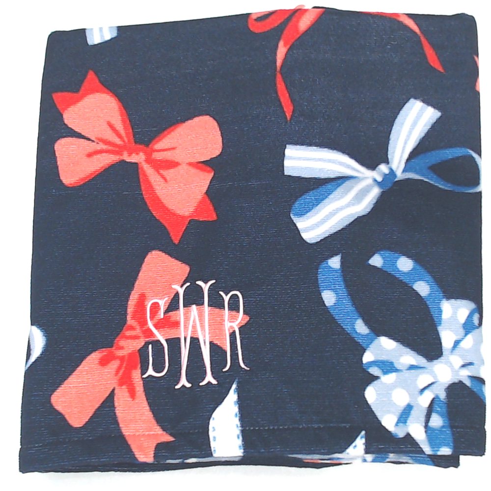 BLOOPER SWIM: Monogrammed Beach Towel