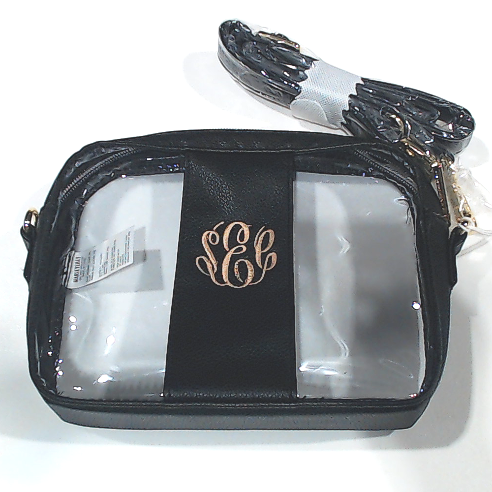 BLOOPER BAG: Monogrammed Clear Stadium Crossbody Bag