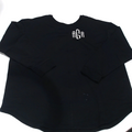 BLOOPER CLOTHING: Monogrammed Open Back Sweatshirt