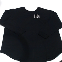 BLOOPER CLOTHING: Monogrammed Open Back Sweatshirt