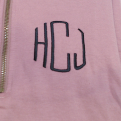 BLOOPER CLOTHING: Monogrammed Quarter Zip Sweatshirt